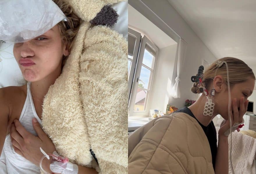Bella Hadid y sus alarmantes fotos desde el hospital