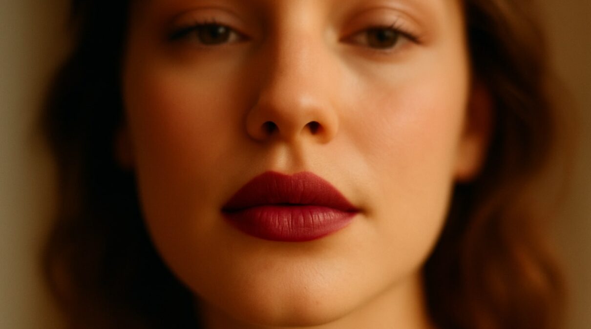 Maquillaje de coctel en otoño: el labio borgoña que está sustituyendo al rojo clásico