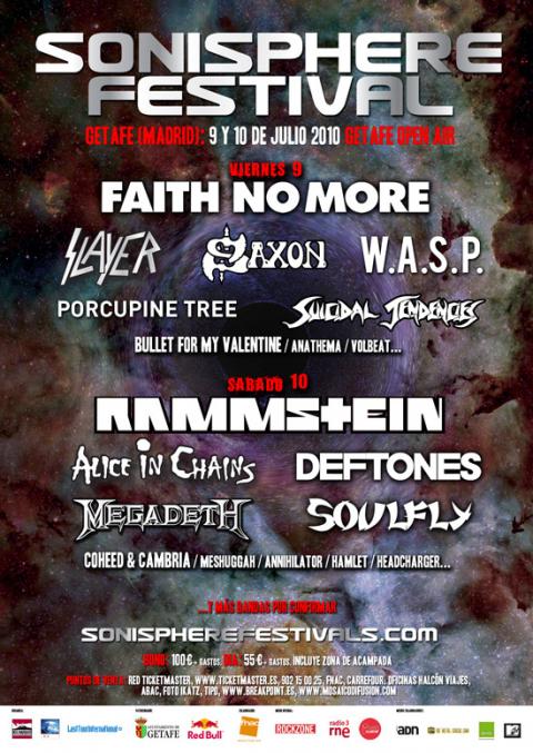 Cerrado el cartel del Sonisphere de Getafe