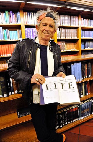 Keith Richards, presentación de su libro de memorias en Nueva York