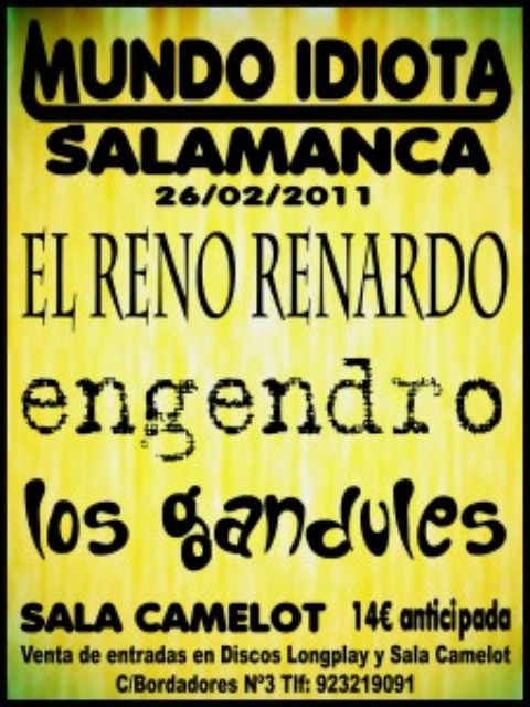 Festival Mundo Idiota, edición de Salamanca, a finales de febrero