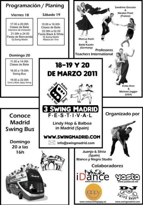 III Swing Festival Madrid 2011, fechas y detalles del festival