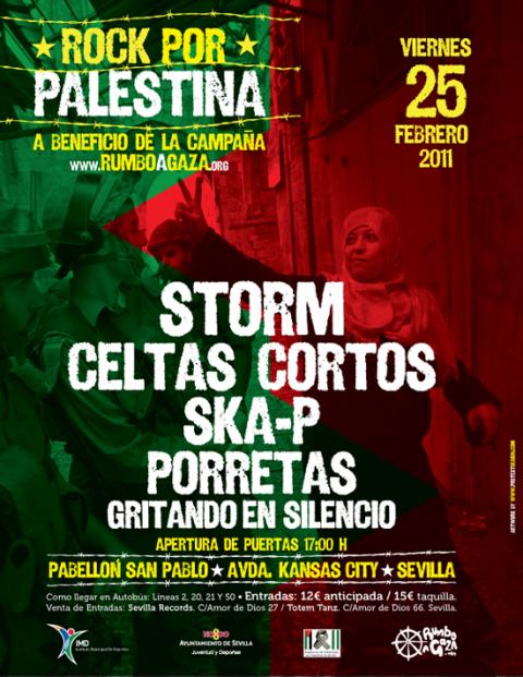 Rock por Palestina: el 25 de Febrero en Sevilla