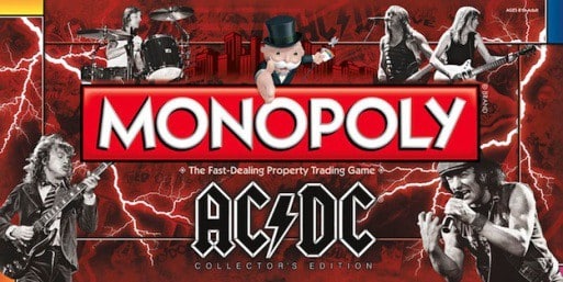 AC/DC, en agosto se pondrá a la venta su Monopoly