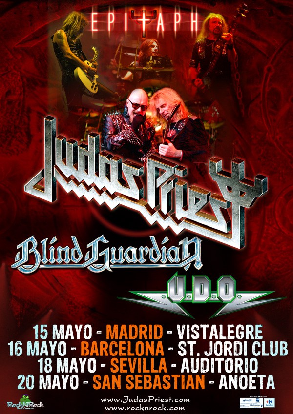 Judas Priest, gira en mayo con Blind Guardian y U.D.O.
