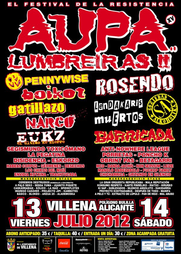Aúpa Lumbreiras!! 2012 cartel