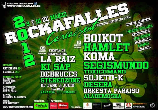 Rockafalles 2012, toda la información sobre el festival