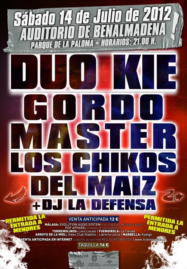 Duo Kie Gordo Master Los Chikos del Maíz Defensa Benalmádena cartel rap