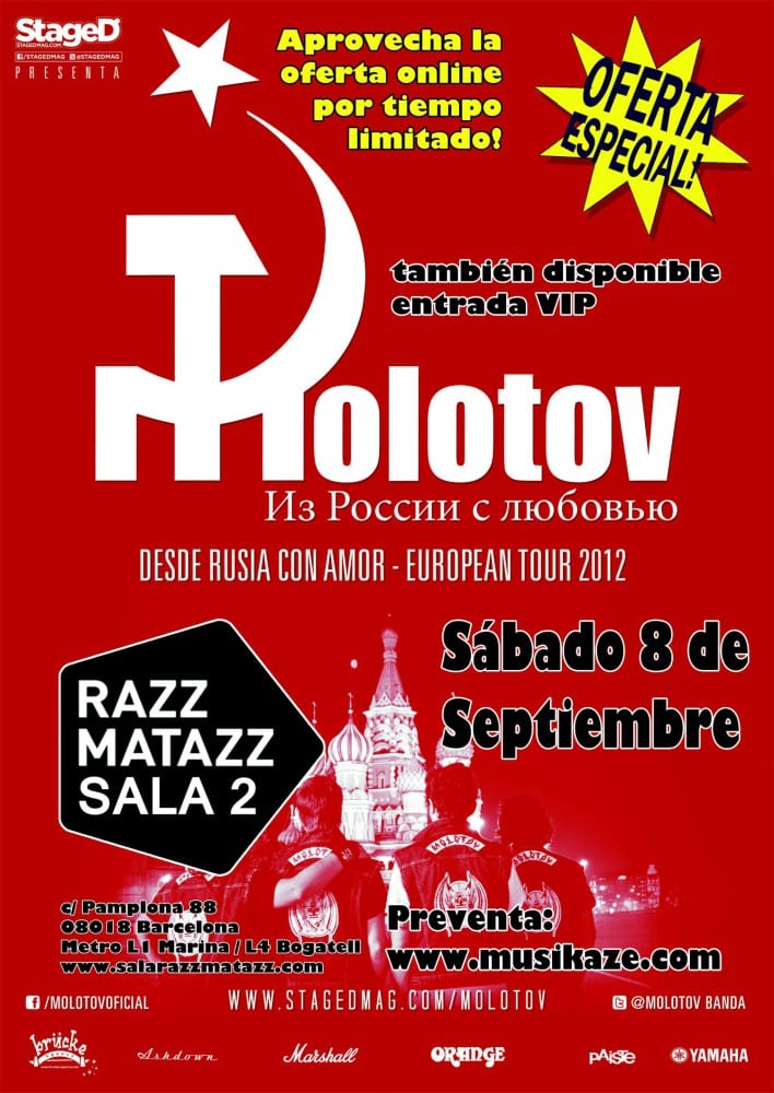Molotov elige Barcelona para el fin de su gira europea