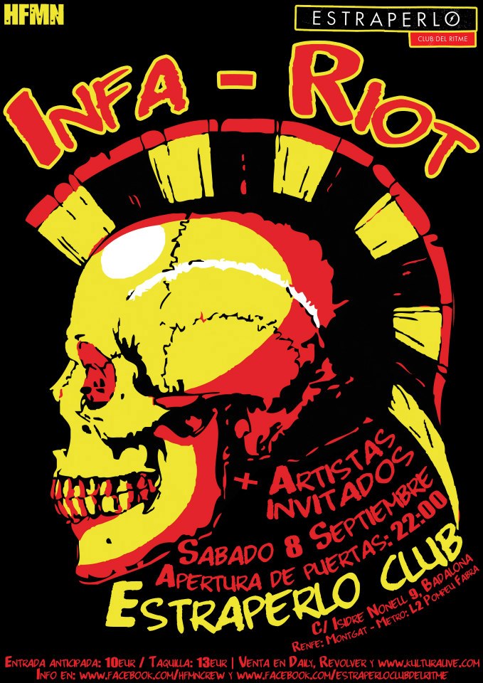 Los míticos Infa Riot estarán en concierto en Badalona