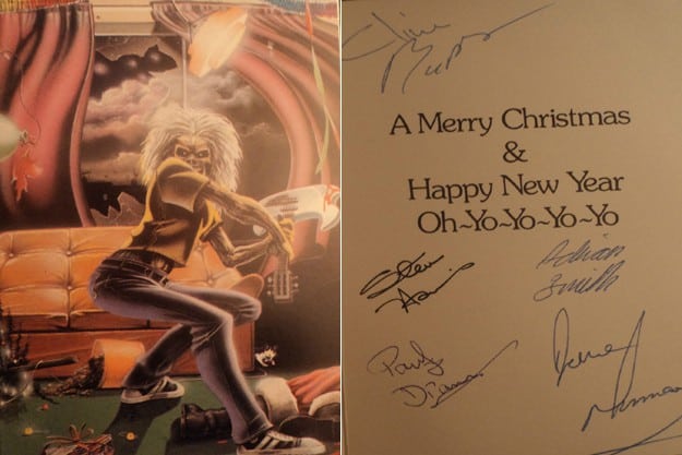 Iron Maiden, una tarjeta de navidad se subasta por cientos de dólares