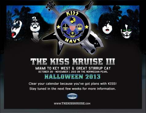 Kiss anuncian el tercer crucero del grupo para 2013