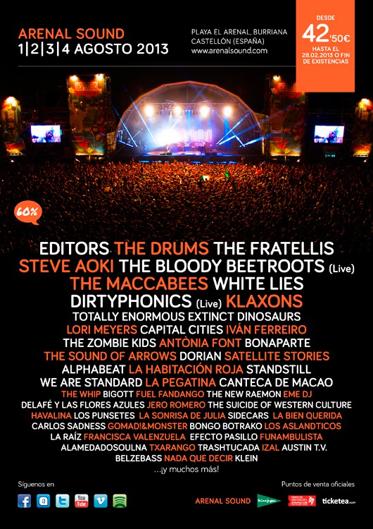 Arenal Sound 2013, todos los detalles sobre el festival