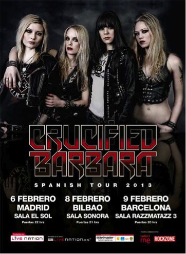 Crucified Barbara comienzan su gira por España