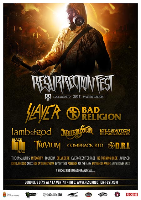 Resurrection Fest 2013, del 1 al 3 de agosto en Viveiro (Galicia)