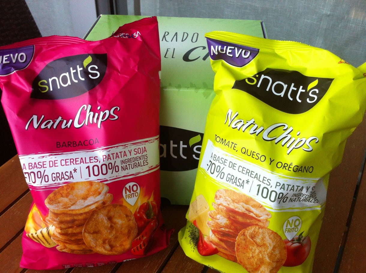Natuchips de Snatt’s, un snack muy sabroso pero más ligero y natural