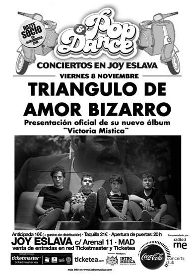 Triángulo de Amor Bizarro presentarán ‘Victoria mística’ en Madrid