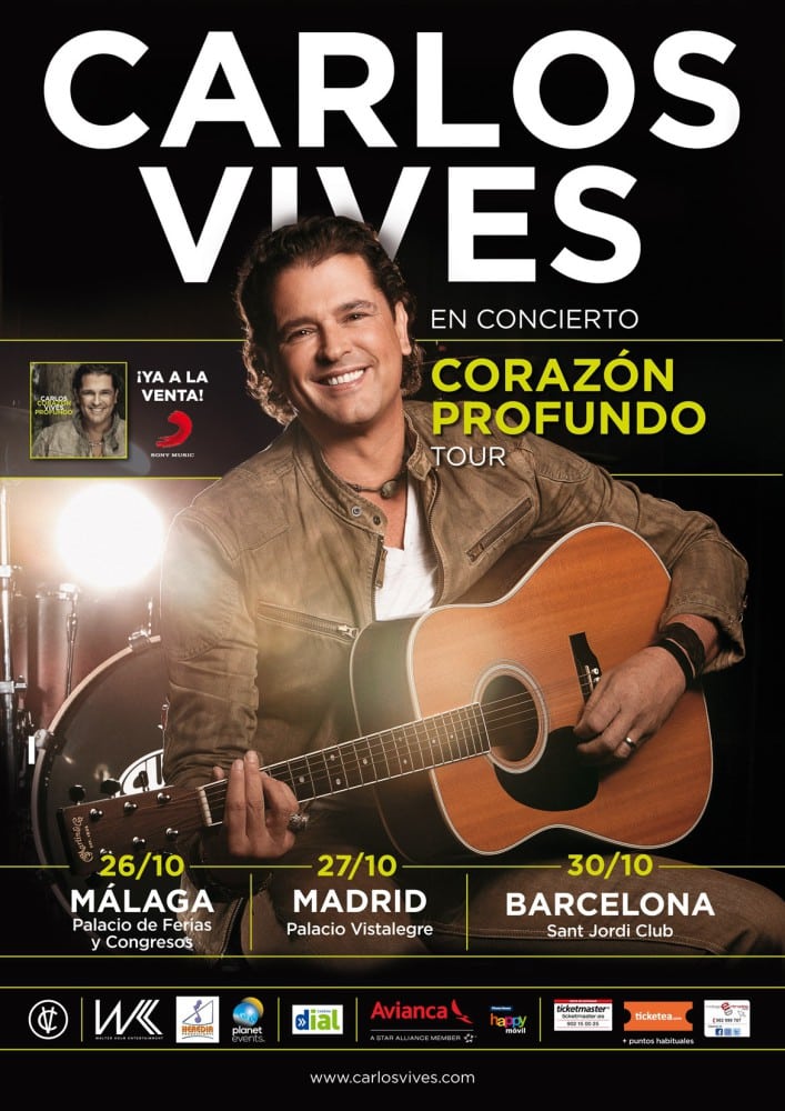 Carlos Vives, gira por España en octubre
