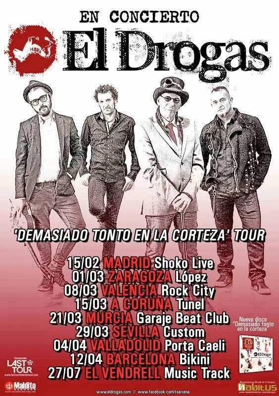 El Drogas, primeras fechas de su gira en 2014