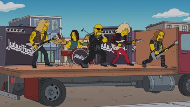 Judas Priest aparecen un episodio de Los Simpsons