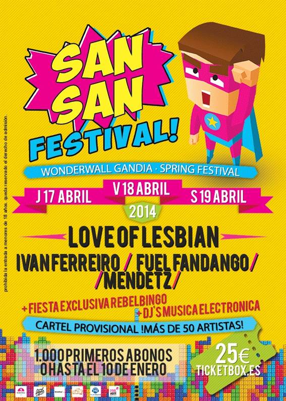 Sansan Festival, nueva cita con el pop en Gandía
