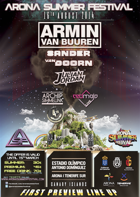 Arona Summer Festival, el 16 de agosto en Tenerife