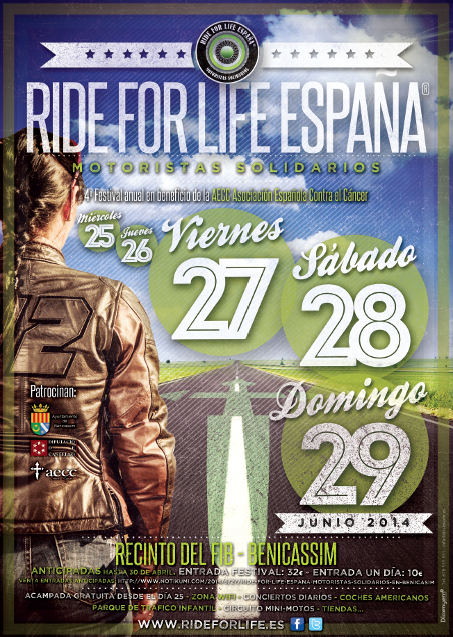 Ride for life España, del 25 al 29 de junio en Benicassim