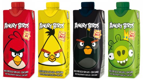 Angry Birds de Juver, los nuevos refrescos de zumo sin gas
