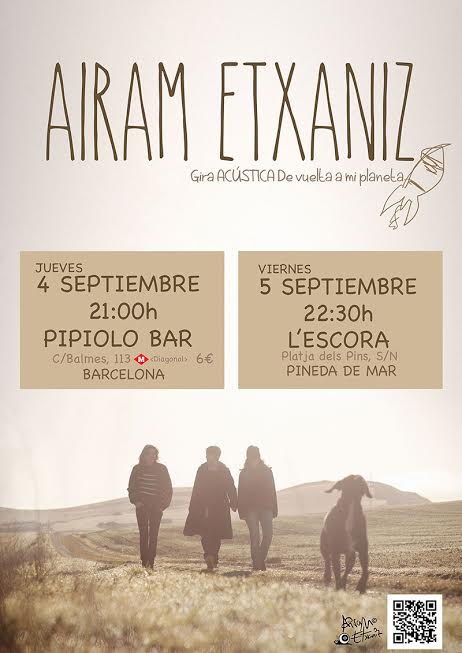 Airam Etxaniz, debut en Barcelona el 4 de septiembre