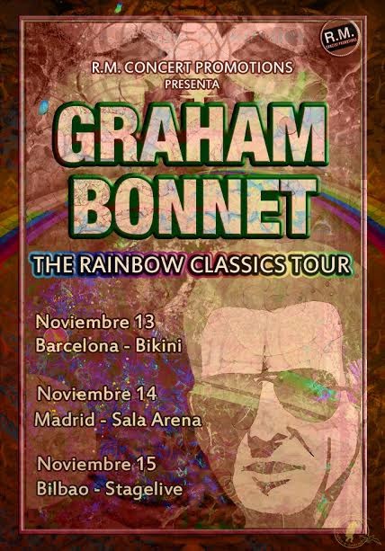 Graham Bonnet, todos los detalles de su gira por España