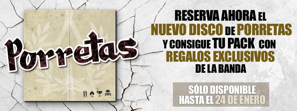 Porretas, preventa de su nuevo disco hasta el 24 de enero