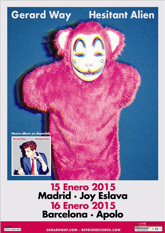 Gerard Way, de gira por España esta semana