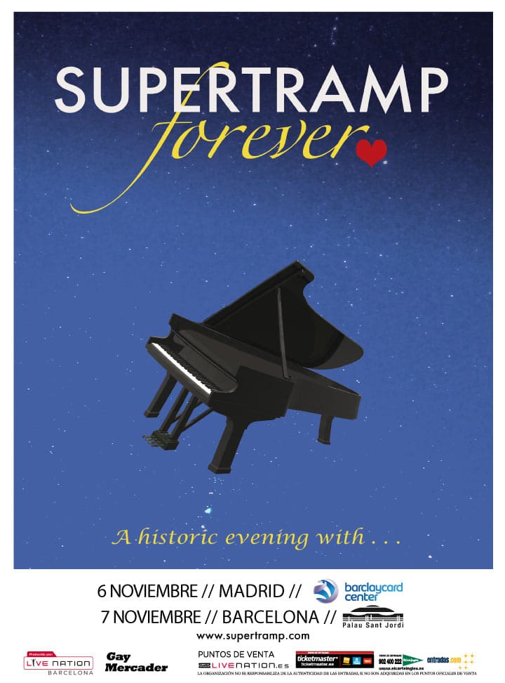 Supertramp, gira por España en noviembre de 2015