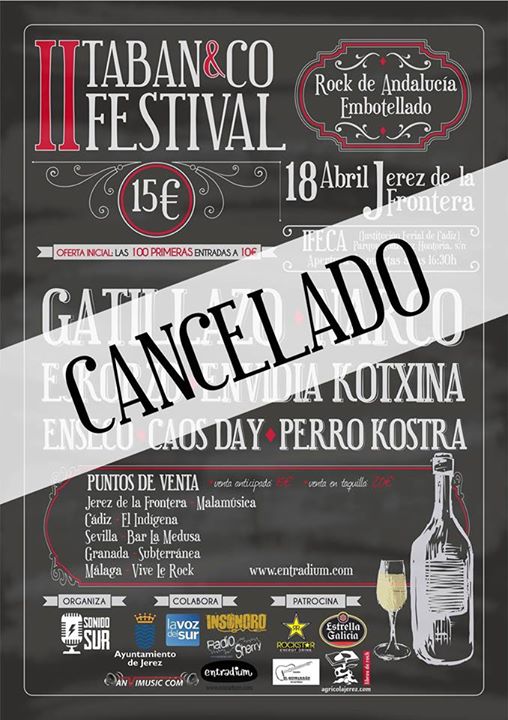 II Taban&co Festival, detalles sobre la cancelación del festival