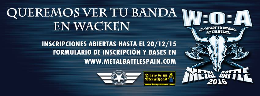 Metal Battle Spain, concursa hasta el 20 de diciembre y toca en Wacken en 2016
