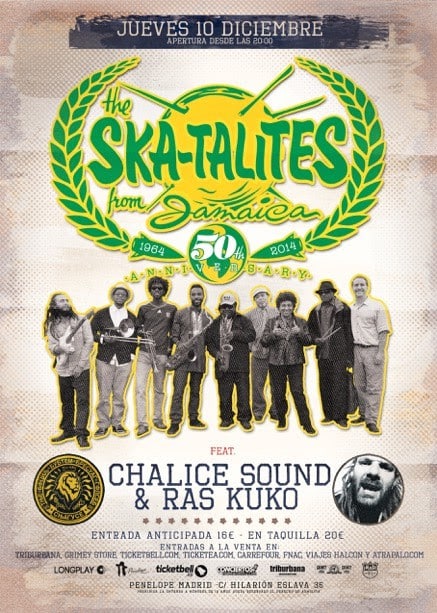 The Ska-talites, el 10 de diciembre concierto en Madrid