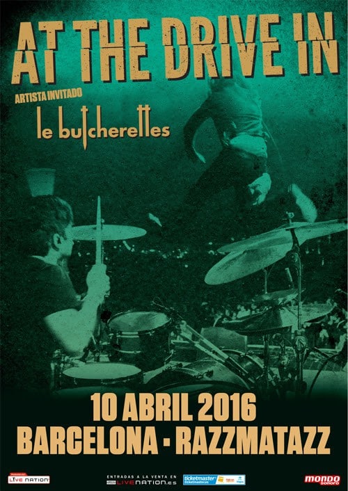 At the drive in, concierto en Barcelona el próximo 10 de abril