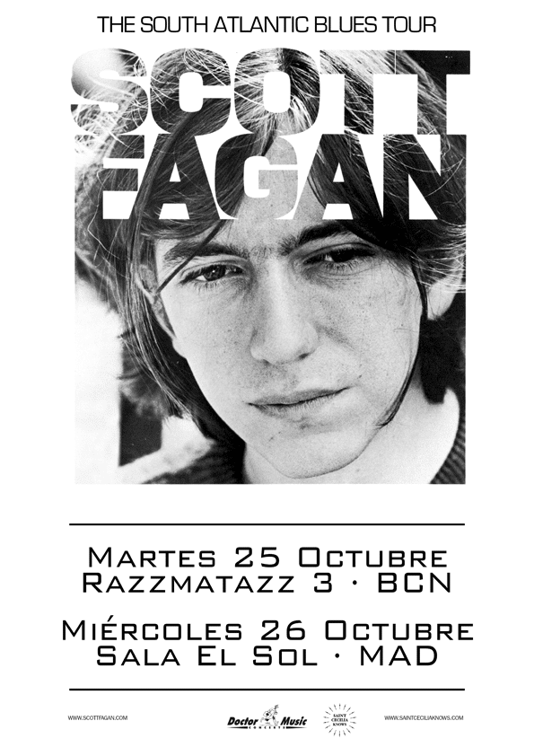 Scott Fagan, gira por España en octubre