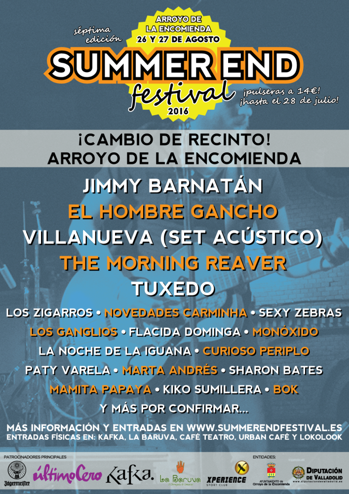 Summer End Festival 2016, el 26 y el 27 de agosto en Arroyo de la Encomienda