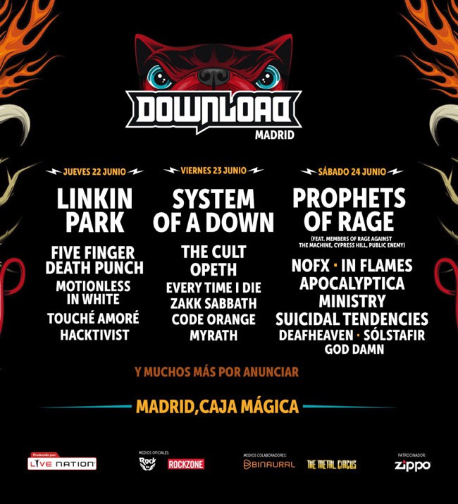 Download Festival, nuevas incorporaciones y venta de entradas por días