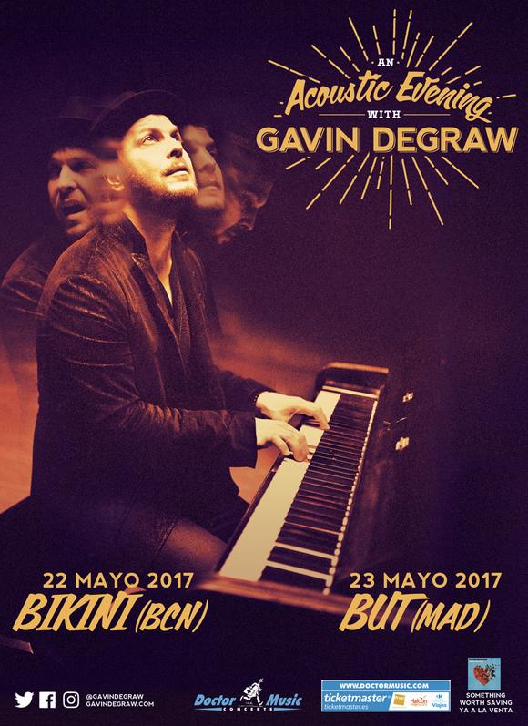 Gavin DeGraw, gira por España en mayo