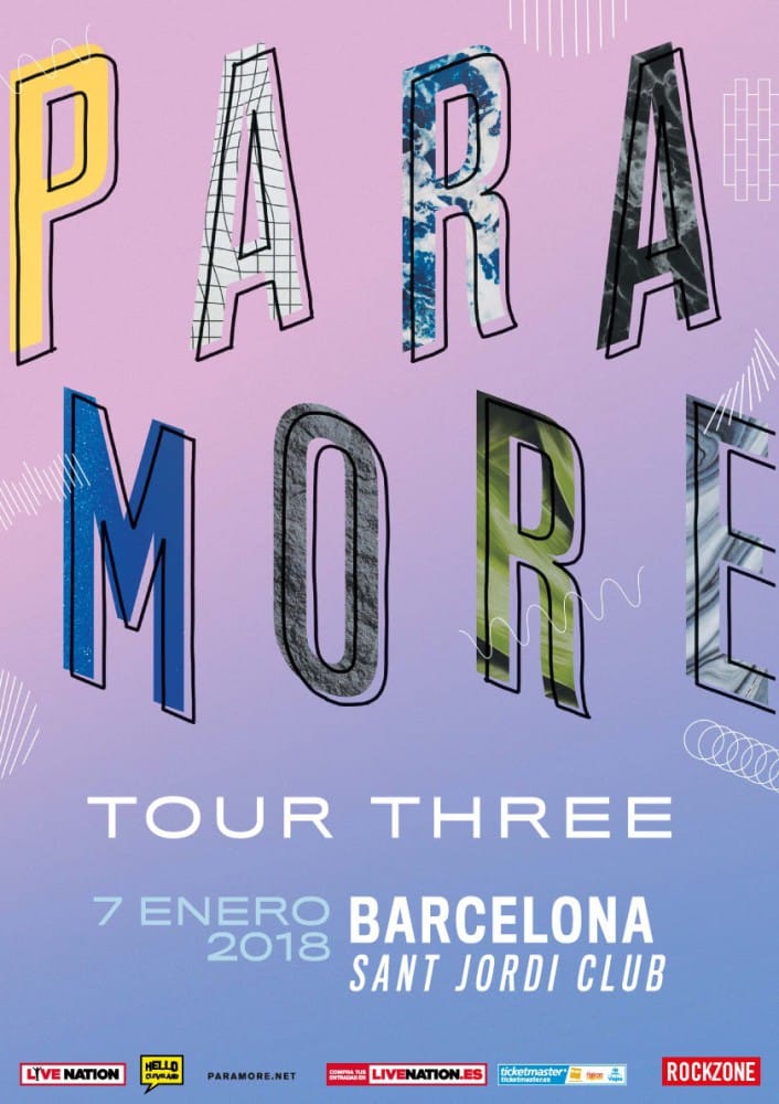 Paramore, único concierto en España el 7 de enero de 2018