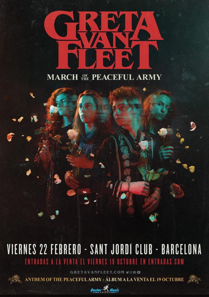 Greta Van Fleet, único concierto en España el 22 de febrero en Barcelona