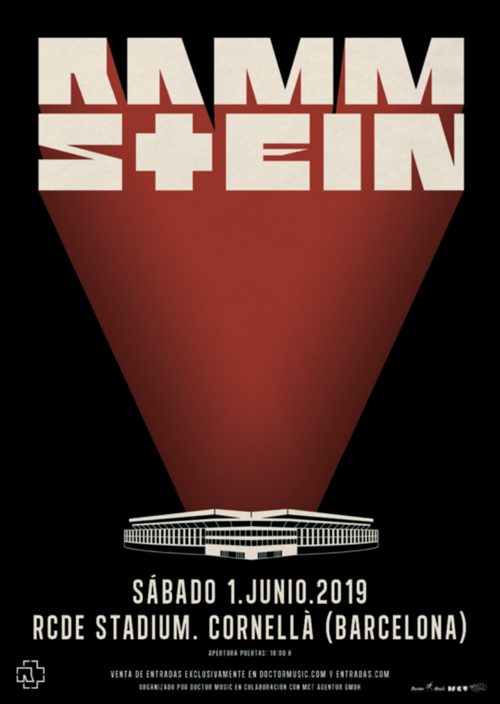 Rammstein, único concierto en España el próximo 1 de junio