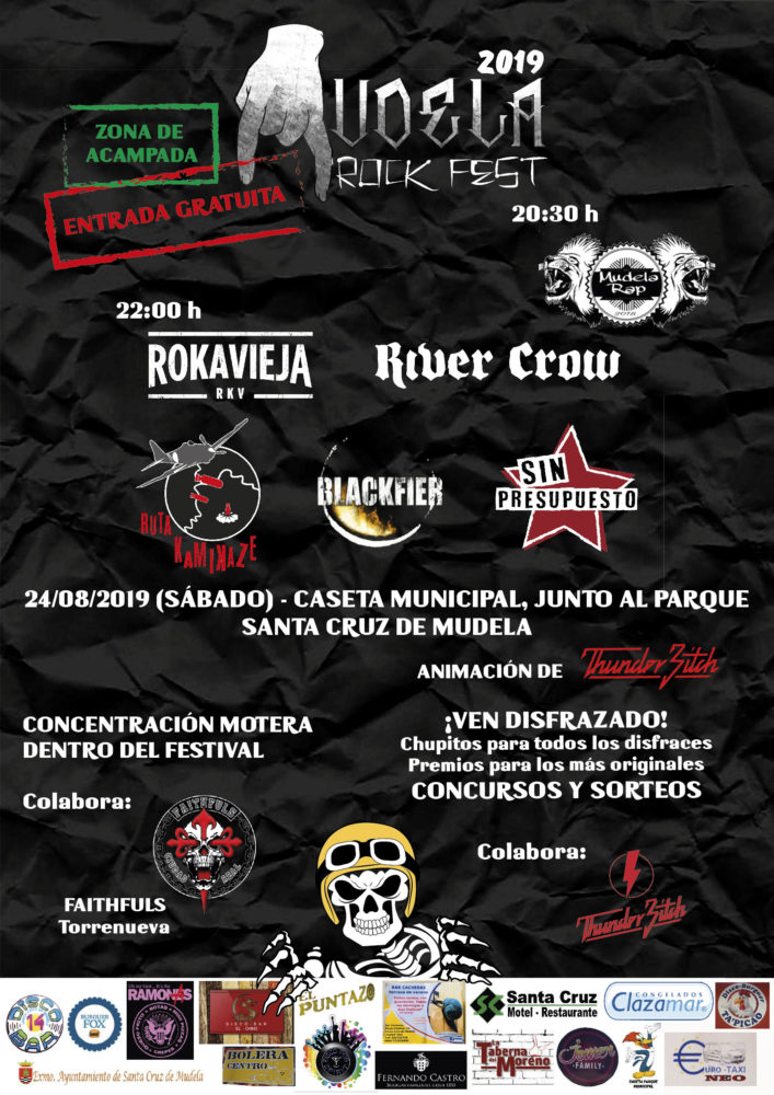 Mudela Rock Fest, el 24 de agosto en Santa Cruz de Mudela (Ciudad Real)