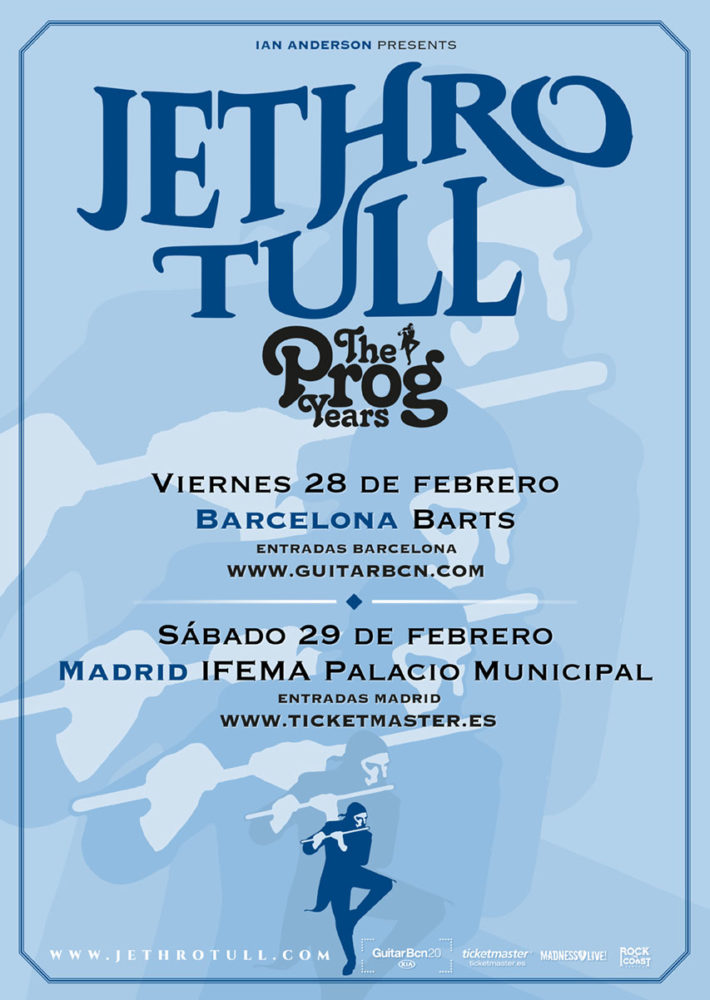 Jethro Tull, la gira The Prog Years pasará por España a finales de febrero de 2020