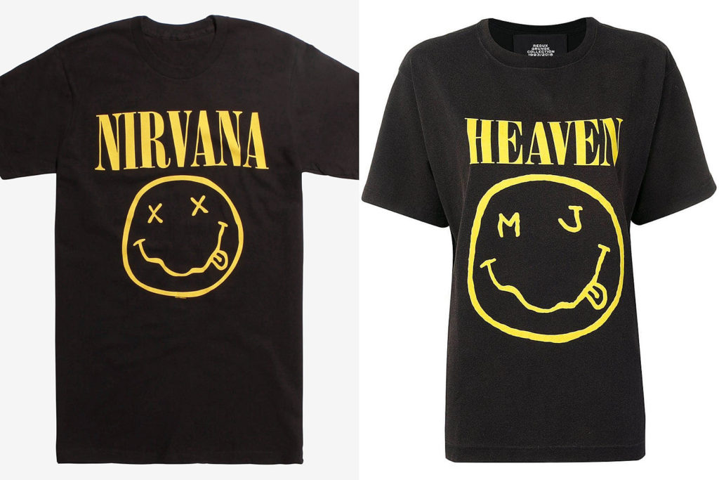 Nirvana Marc Jacobs Shirt Comparison