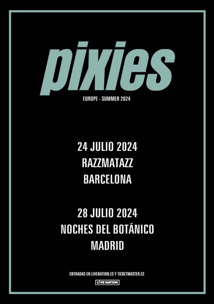 Pixies, gira por España en julio de 2024