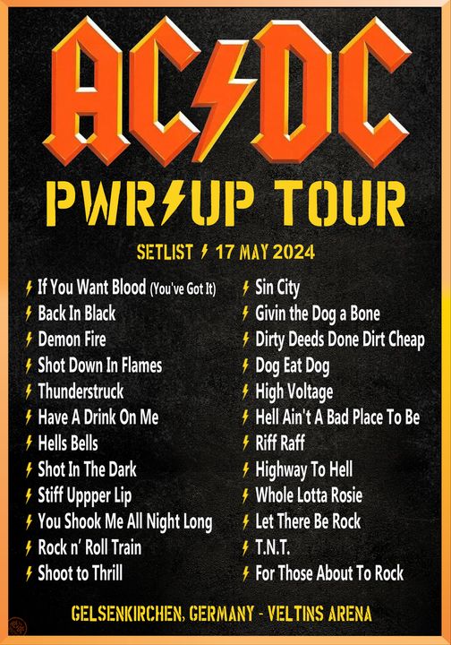 Acdc Setlist Pwruptour