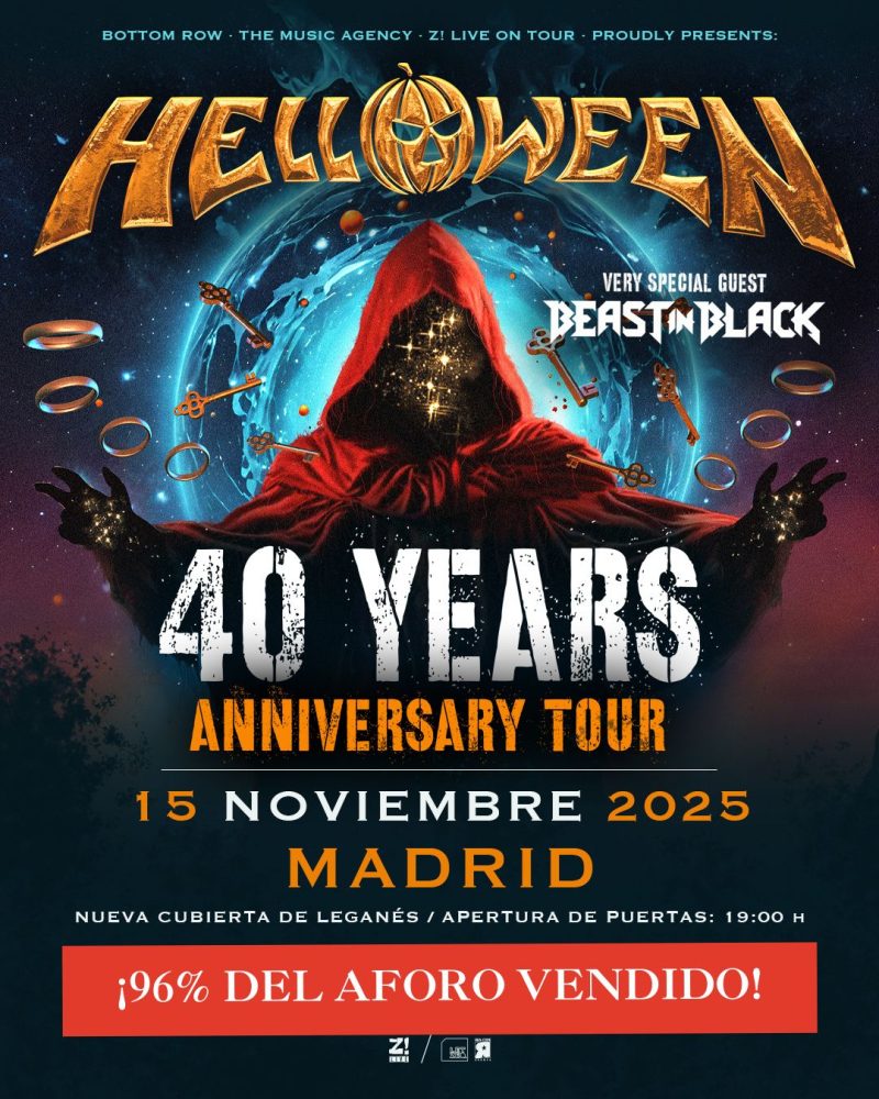 Helloween a punto de agotarse las entradas para Madrid